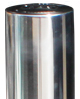 glossy stainless steel bollard detail